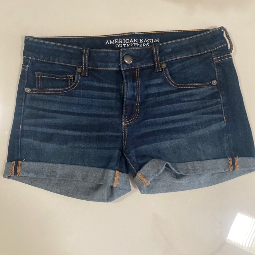 American Eagle Midi Jean Shorts